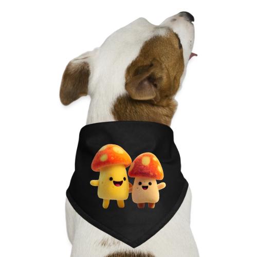 Joyful Cartoon Mushroom Duo - Dog Bandana