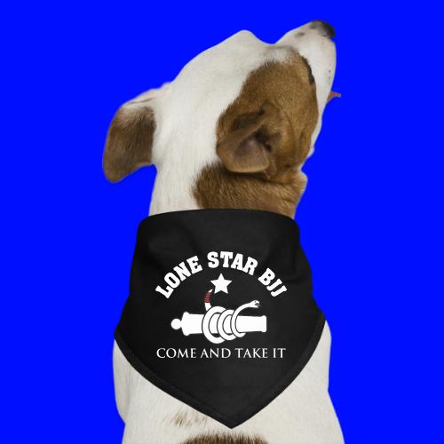 Lone Star BJJ - Come and Take It - White and Red - Dog Bandana