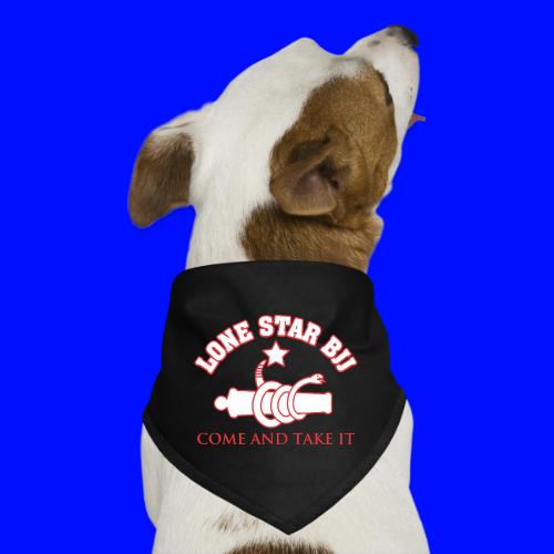 LONE STAR BRAZILIAN JIU-JITSU - Red and white - Dog Bandana