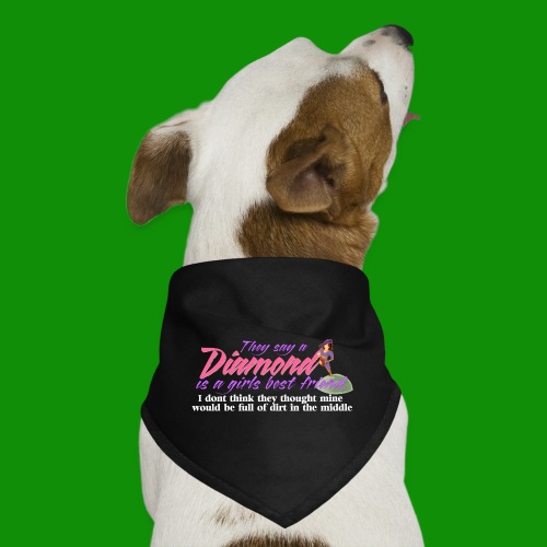 Softball Diamond is a girls Best Friend - Dog Bandana