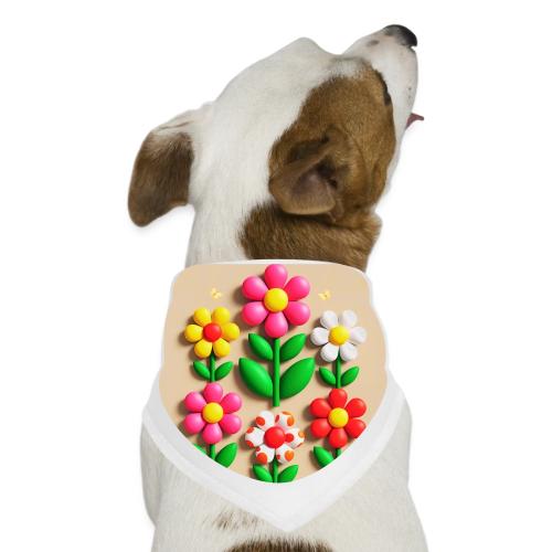 3D Flowers and Butterflies in Amber, Floral Design - Dog Bandana