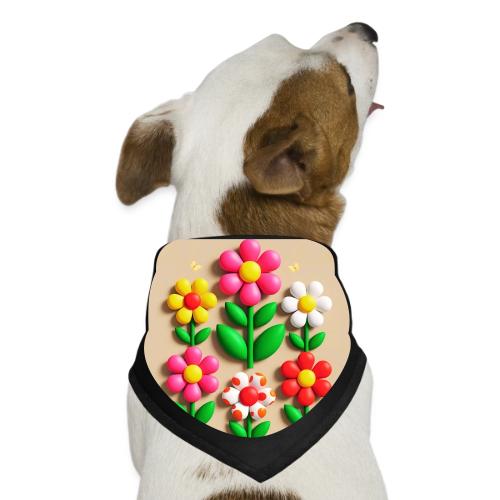 3D Flowers and Butterflies in Amber, Floral Design - Dog Bandana