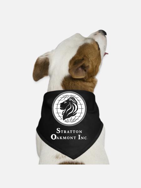 STRATTON OAKMONT - Dog Bandana - black - Front