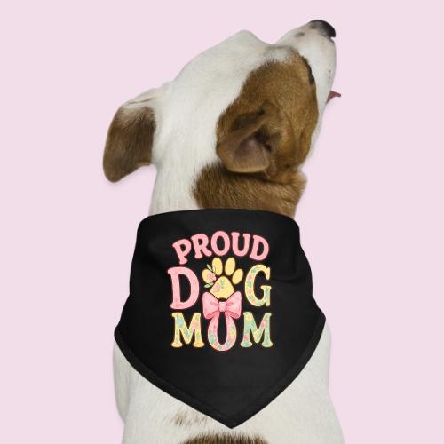 Proud Dog Mom Floral Paw Bow - Dog Bandana