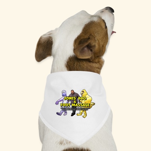 Jones BBQ and Foot Massage - Dancing Logo - Dog Bandana