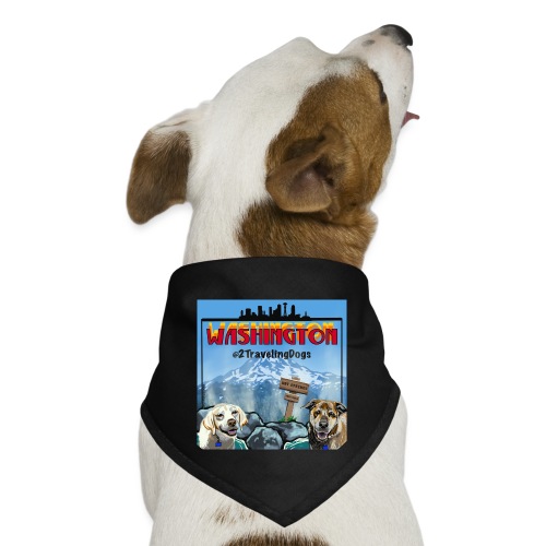 2 Traveling Dogs Washington Edition - Dog Bandana