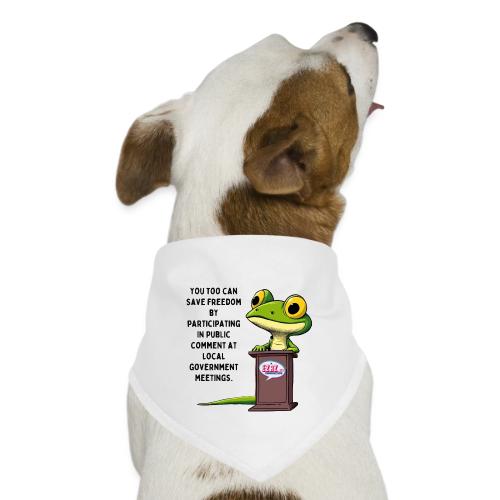 Public Comment Lizard Design - Dog Bandana