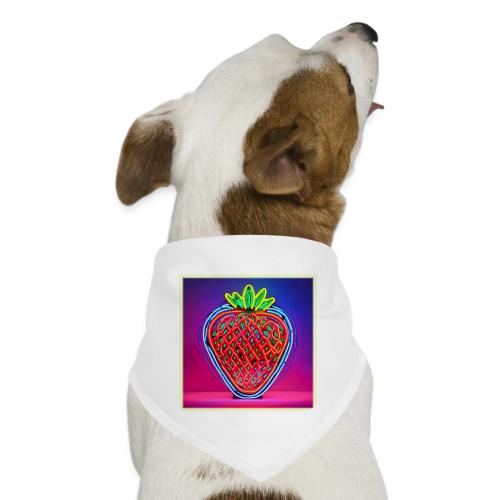 Vibrant Strawberry Neon Sign - Dog Bandana