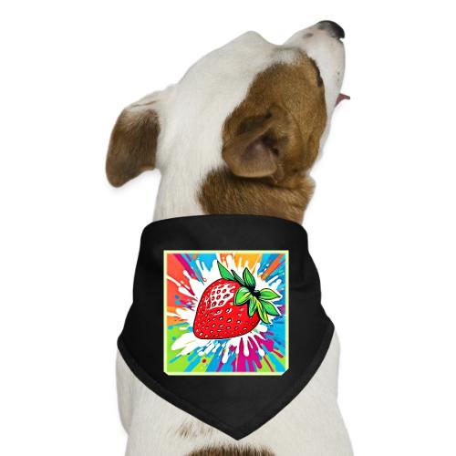 Vibrant Strawberry Artwork - Dog Bandana