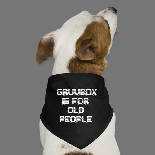 Gruvbox Old People ASCII - Dog Bandana