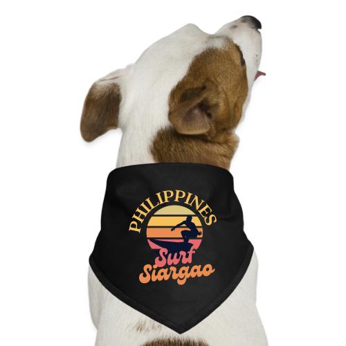 Siargao Retro Classic Surfing Sunset Beach T Shirt - Dog Bandana