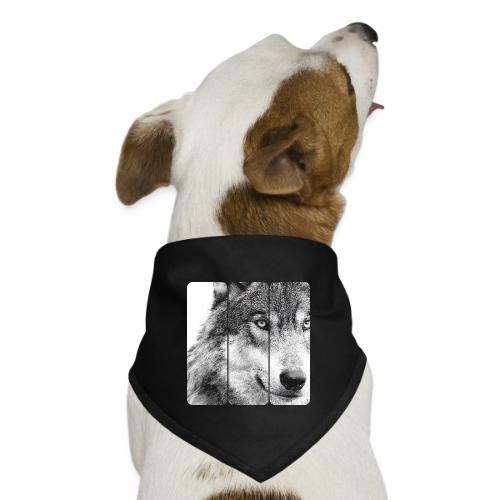 Wolf Face Triptych: Silent Alpha - Dog Bandana