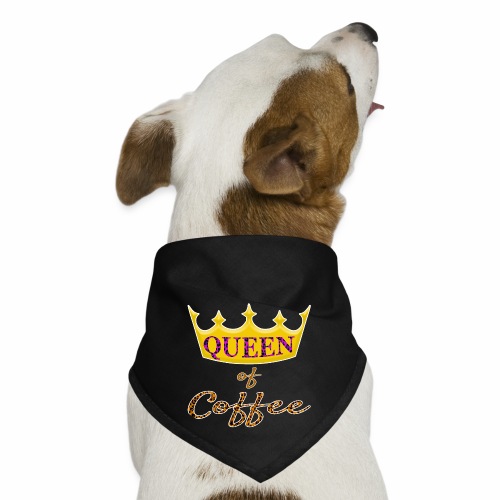 Queen of Coffee Ladies funny Caffeine Bean Lover. - Dog Bandana