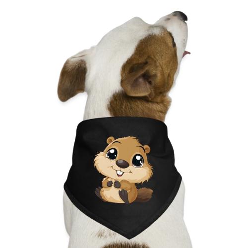 Adorable Cartoon Baby Beaver with Big Eyes - Dog Bandana