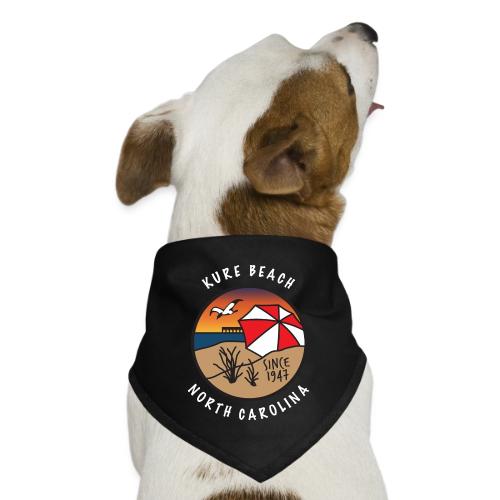 Kure Beach Sunrise-White Lettering-Front Only - Dog Bandana