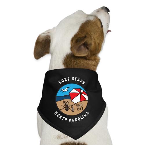 Kure Beach Day-White Lettering-Front Only - Dog Bandana