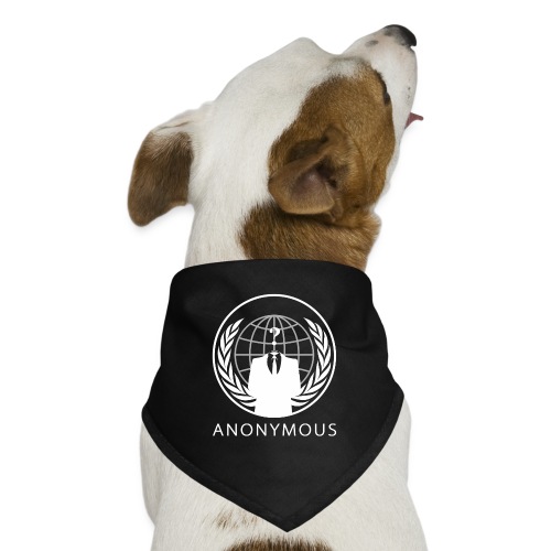 Anonymous 1 - White - Dog Bandana