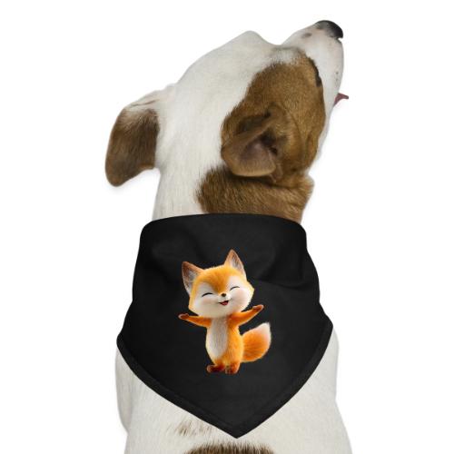 Cute 3D Cartoon Fox Standing Arms Up - Dog Bandana