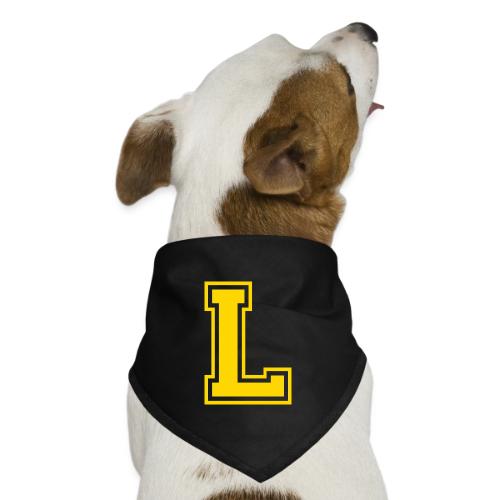 Letter L – Capital Athletic Alphabet Monogram - Dog Bandana