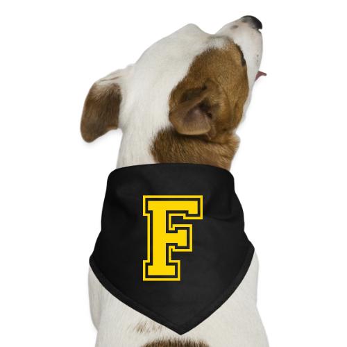 Letter F – Capital Athletic Alphabet Monogram - Dog Bandana