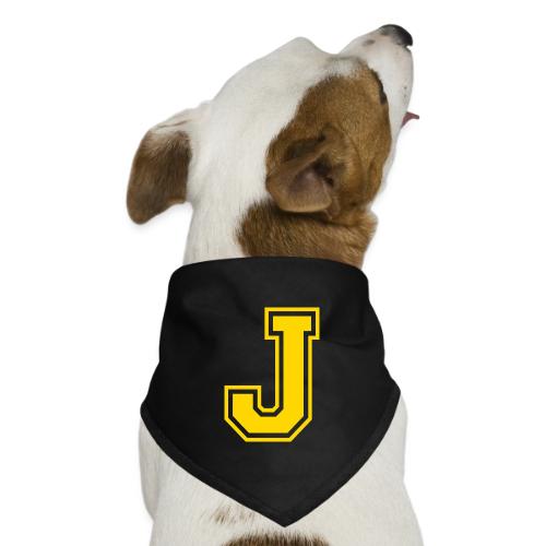 Letter J – Capital Athletic Alphabet Monogram - Dog Bandana