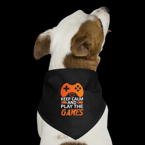 Keep Calm And Play The Games - Dog Bandana