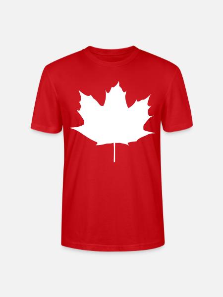 Maple Leaf - Stanley/Stella Crafter Unisex Organic T-Shirt - red