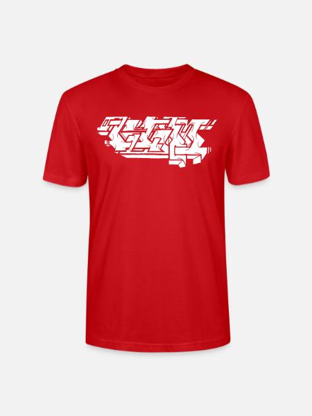 Graffiti Piece - White - Stanley/Stella Crafter Unisex Organic T-Shirt - red