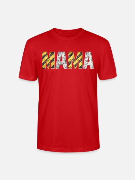Industrial Hazard Mama Letters - Stanley/Stella Crafter Unisex Organic T-Shirt - red