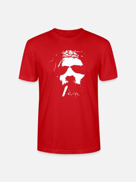 Smoking man with beard - Stanley/Stella Crafter Unisex Organic T-Shirt - red