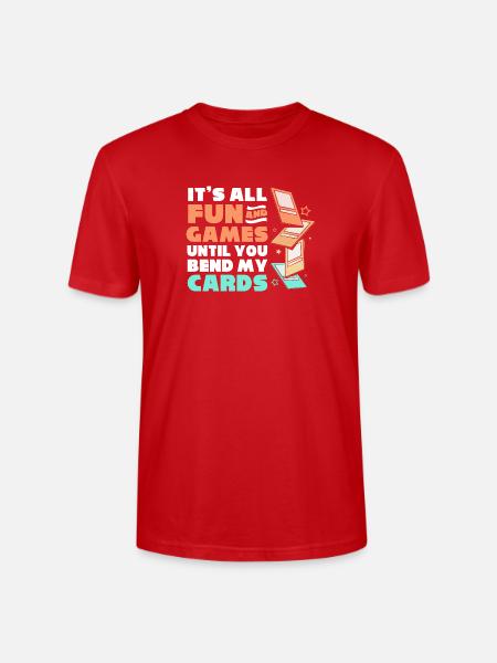 Trading Card Game Card Player - Stanley/Stella Crafter Unisex Organic T-Shirt - red