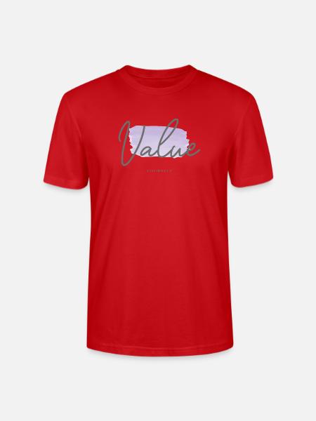 Value Yourself - Stanley/Stella Crafter Unisex Organic T-Shirt - red