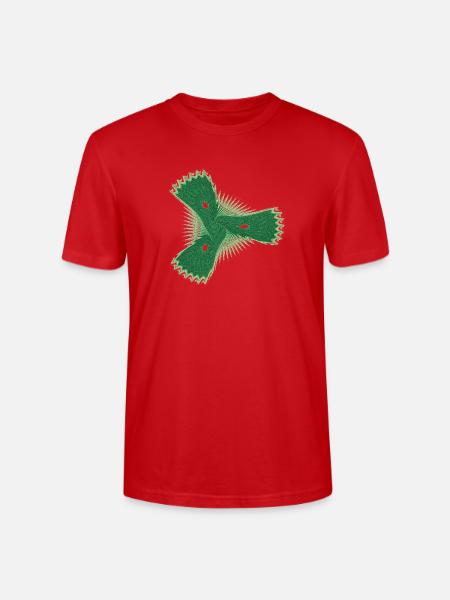 Der schüchterne Seestern – Fractal Art - Stanley/Stella Crafter Unisex Organic T-Shirt - red