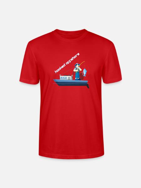 Hooked_Offshore - Stanley/Stella Crafter Unisex Organic T-Shirt - red