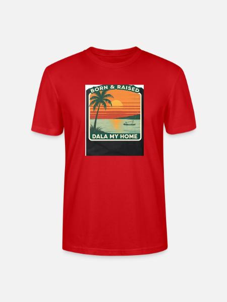 Born & Raised Dala My Home - Stanley/Stella Crafter Unisex Organic T-Shirt - red