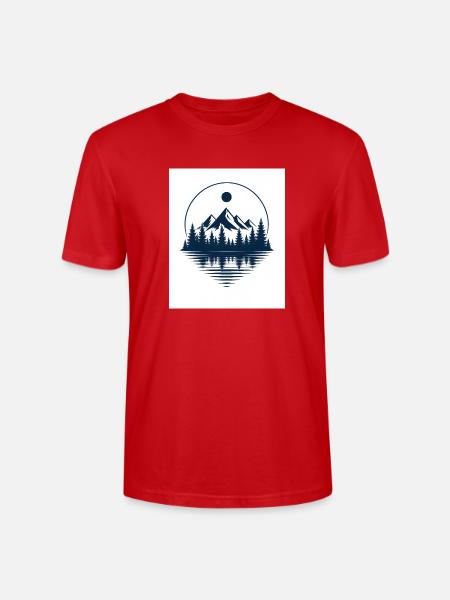 Silent Pines - Stanley/Stella Crafter Unisex Organic T-Shirt - red