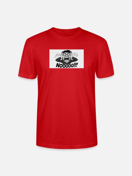 Noooo Scream Comic Style - Stanley/Stella Crafter Unisex Organic T-Shirt - red