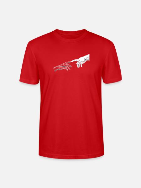 Human and Digital Reach - Stanley/Stella Crafter Unisex Organic T-Shirt - red
