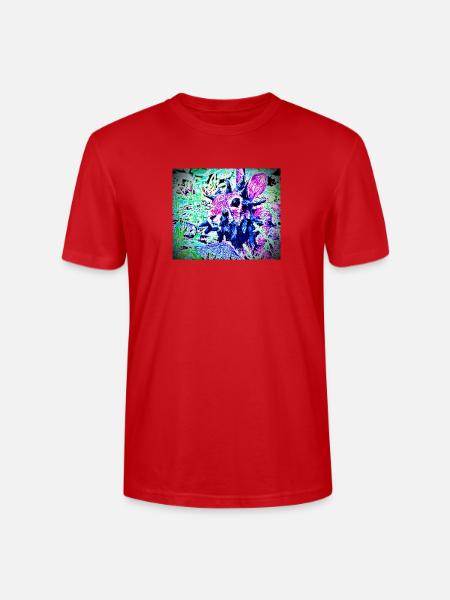 Zombie tentacle Rabbit  - Stanley/Stella Crafter Unisex Organic T-Shirt - red