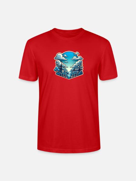 Sky blue - Stanley/Stella Crafter Unisex Organic T-Shirt - red