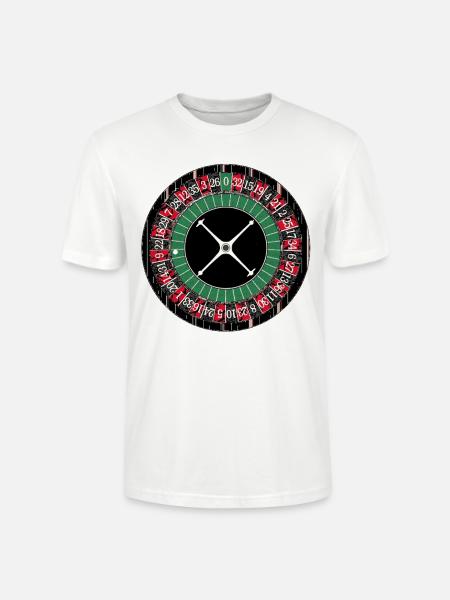 Roulette Wheel - Stanley/Stella Crafter Unisex Organic T-Shirt - white