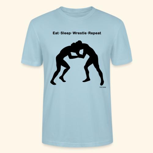 Eat Sleep Wrestle Repeat - Stanley/Stella Crafter Unisex Organic T-Shirt