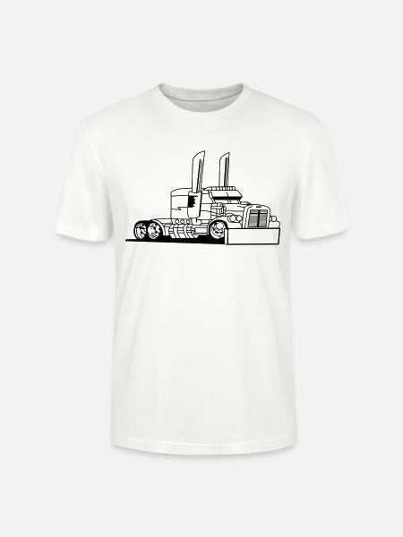 Comic style truck - Stanley/Stella Crafter Unisex Organic T-Shirt - white