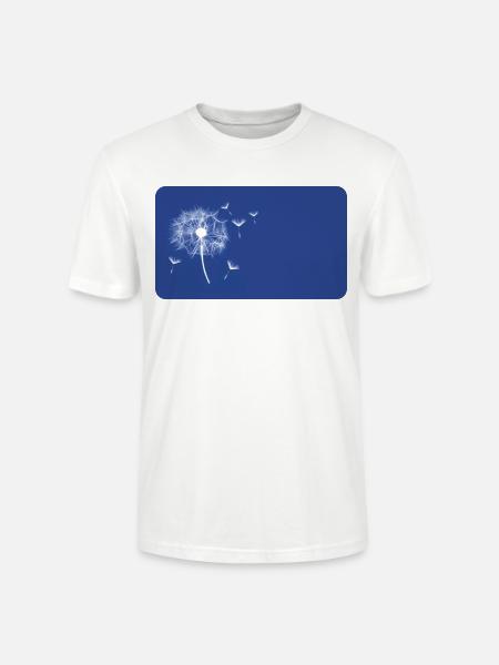 Dandelion blue | personalizable - Stanley/Stella Crafter Unisex Organic T-Shirt - white