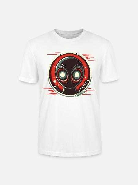 Cosmic Alien Face Illustration - Stanley/Stella Crafter Unisex Organic T-Shirt - white