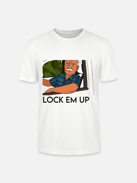 Lock em up - Stanley/Stella Crafter Unisex Organic T-Shirt - white