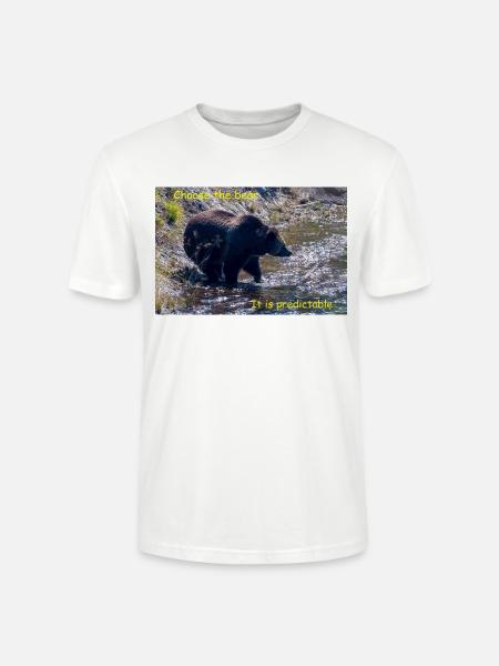Choose The Bear - Stanley/Stella Crafter Unisex Organic T-Shirt - white