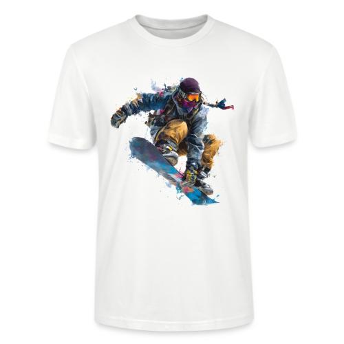 Snowboarding: Splash of Speed - Stanley/Stella Crafter Unisex Organic T-Shirt