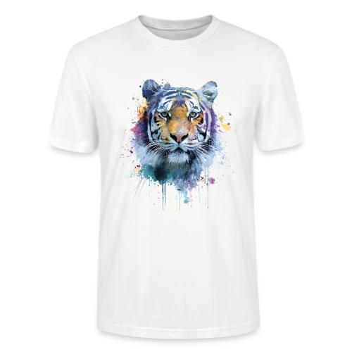 Splash-Art Tiger Face - Stanley/Stella Crafter Unisex Organic T-Shirt