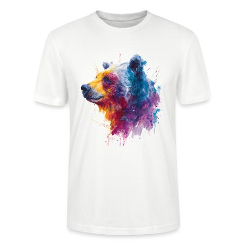 Watercolor Bear Portrait - Stanley/Stella Crafter Unisex Organic T-Shirt